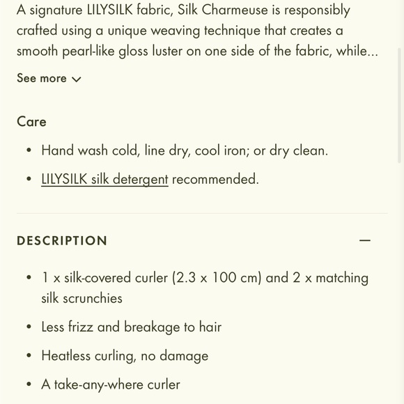 Lily Silk Heatless Silk Curling Headband And Scrunchie Set - Picture 3 of 4